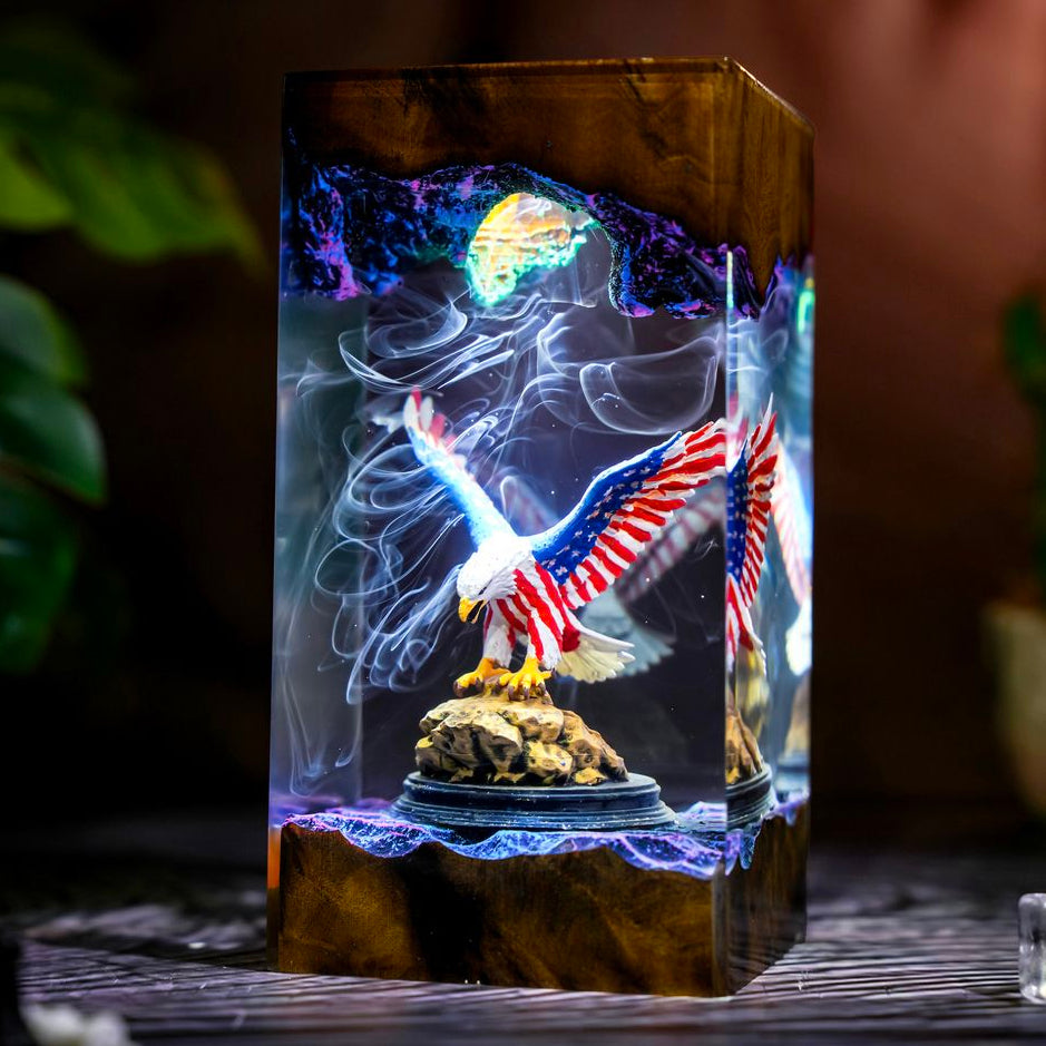 American Eagle Resin Lamp