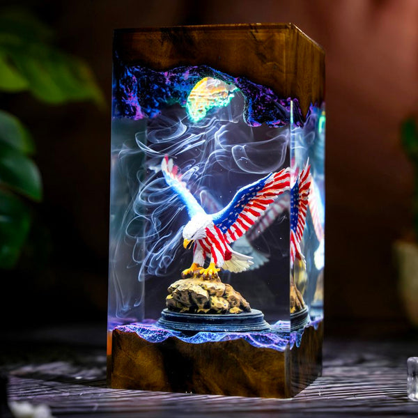 American Eagle Resin Lamp