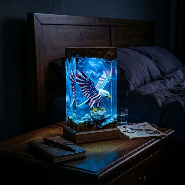 American Eagle Resin Lamp