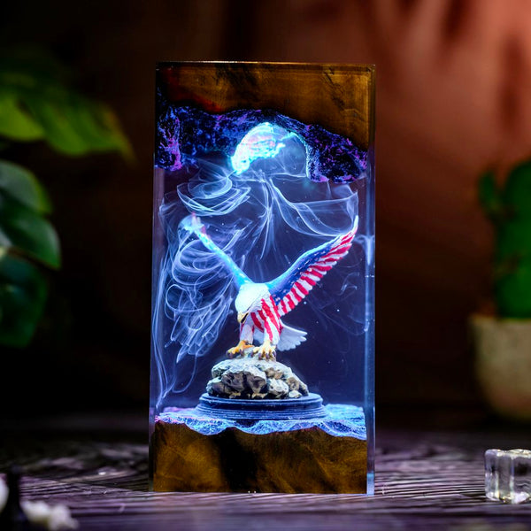 American Eagle Resin Lamp