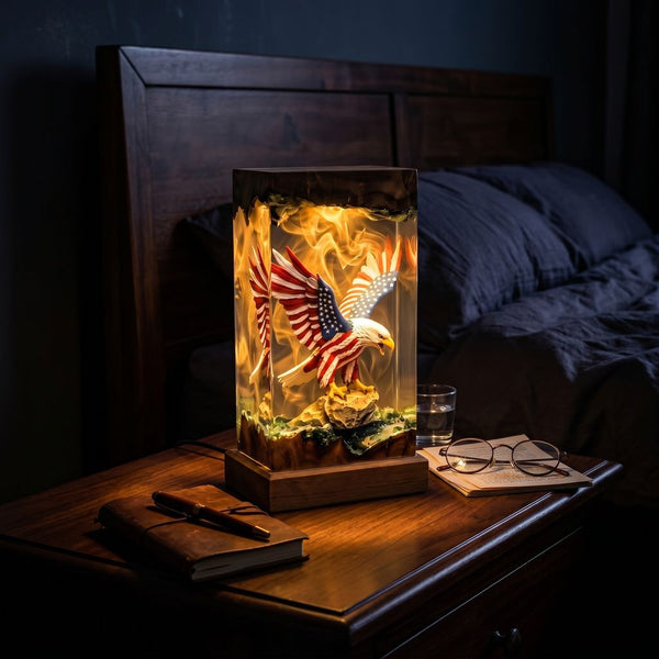 American Eagle Resin Lamp