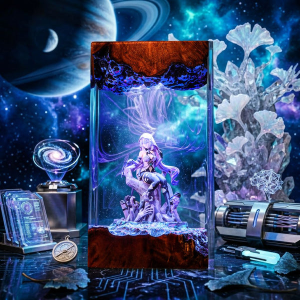 Black Swan Honkai Star Rail Table Lamp