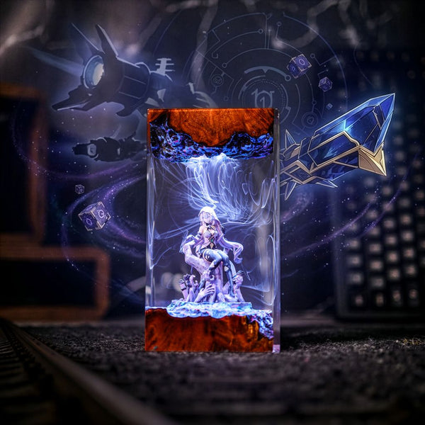 Black Swan Honkai Star Rail Epoxy Resin Lamp