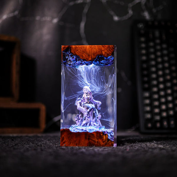 Black Swan Honkai Star Rail 3D Epoxy Lamp