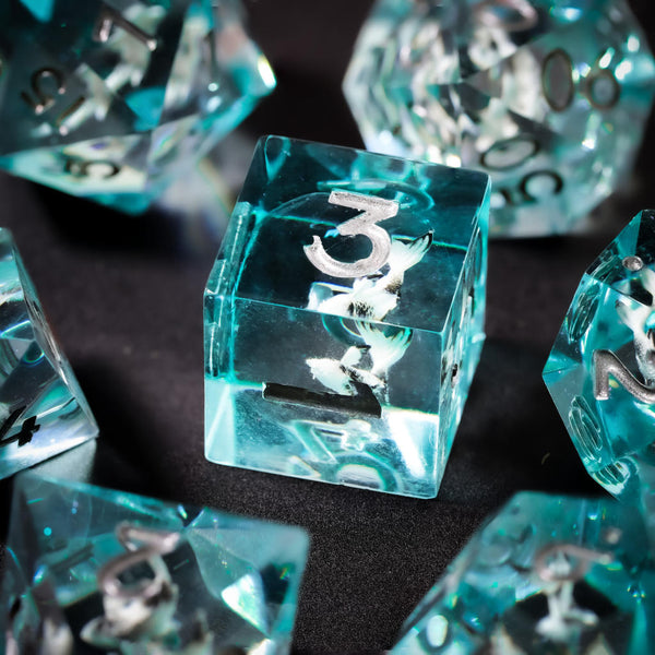 Blue Ocean DND Resin Dice