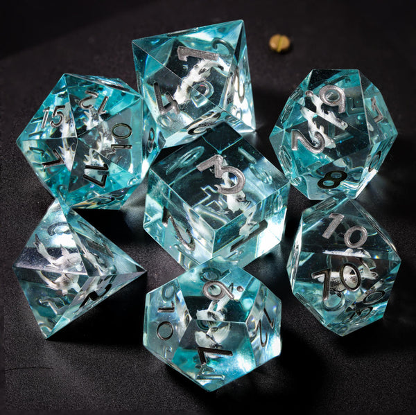 Blue Ocean DND Resin Dice