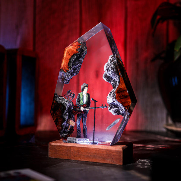 Bob Dylan Epoxy Lamp