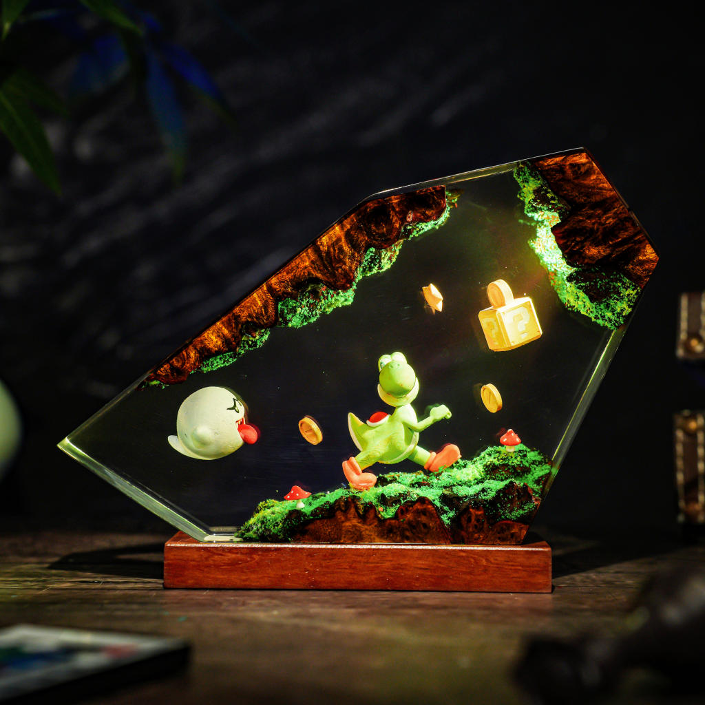 Boo and Yoshi Super Mario Lamp