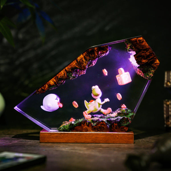 Boo and Yoshi Super Mario Lamp