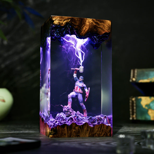 Captain America Thunder Lightning Lamp Ver 2