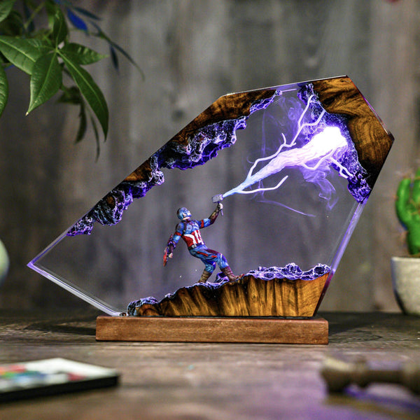 Captain America Thunder Lightning Lamp