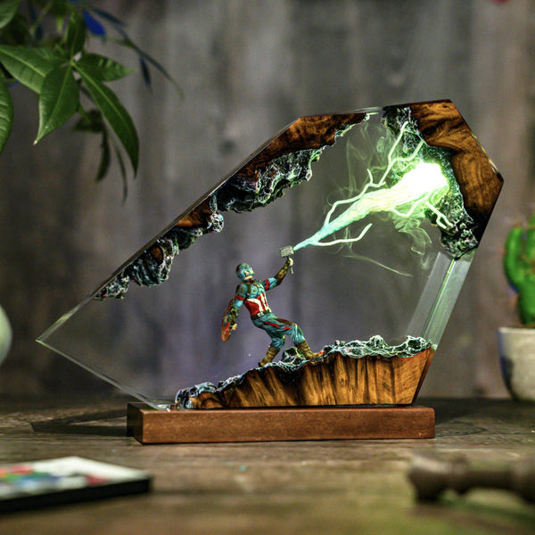 Captain America Thunder Lightning Lamp