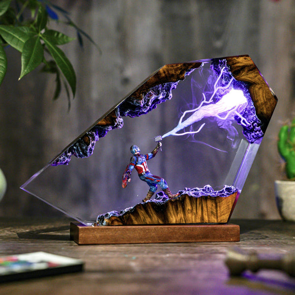 Captain America Thunder Lightning Lamp