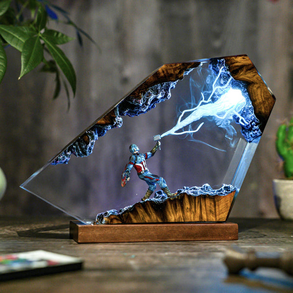 Captain America Thunder Lightning Lamp