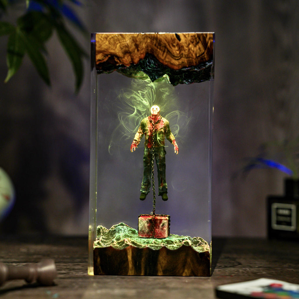 Chained Jason Voorhees Friday the 13th Halloween Lamp