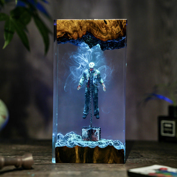 Chained Jason Voorhees Friday the 13th Halloween Lamp