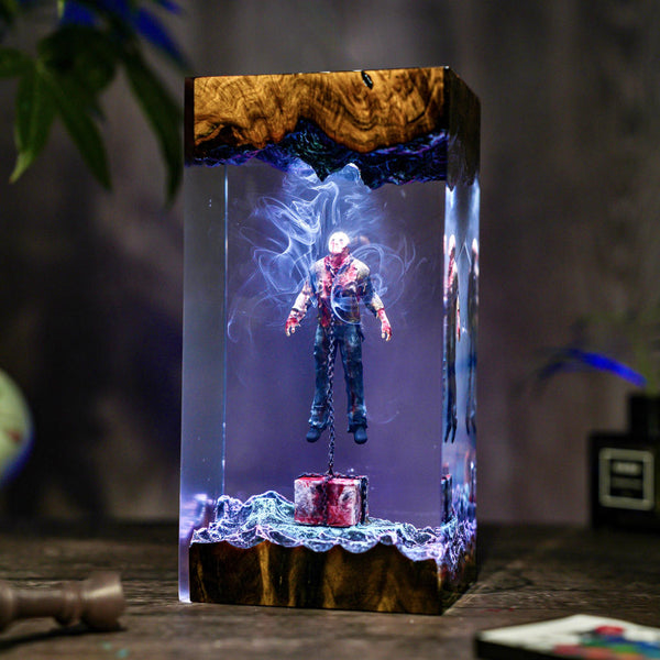 Chained Jason Voorhees Friday the 13th Halloween Lamp