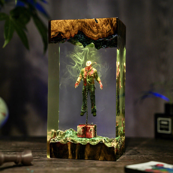 Chained Jason Voorhees Friday the 13th Halloween Lamp