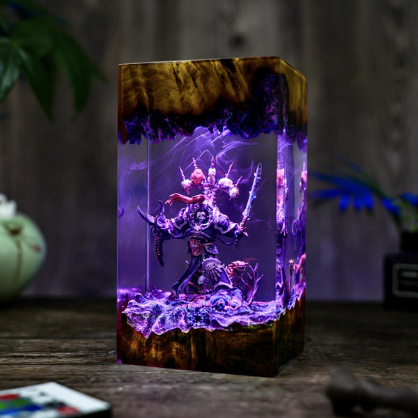 Chaos Space Marines Warhammer Lamp