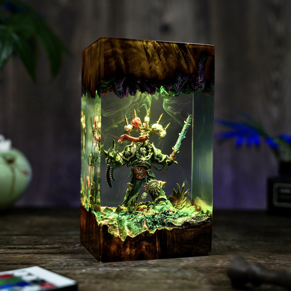Chaos Space Marines Warhammer Lamp