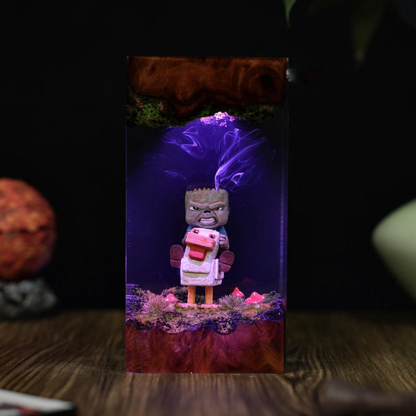 Chicken Jockey Minecraft Night Light