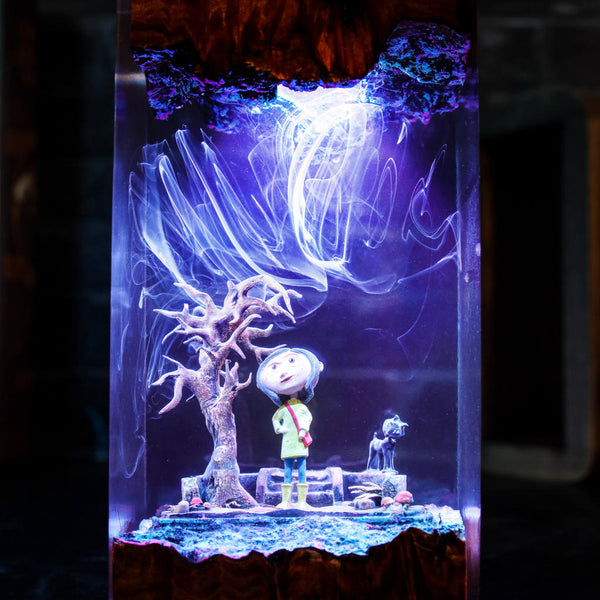 Coraline and Cat Night Light