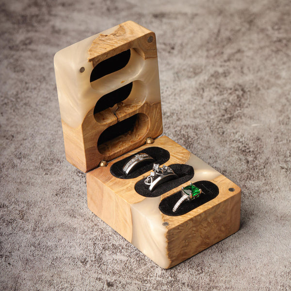 Custom Triple Ring Box