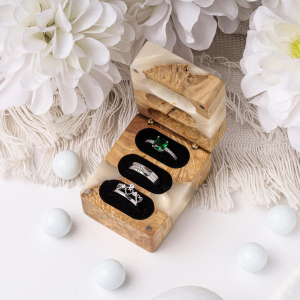 Custom Triple Ring Box