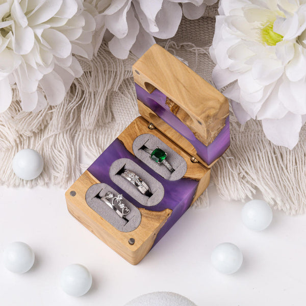 Custom Triple Ring Box
