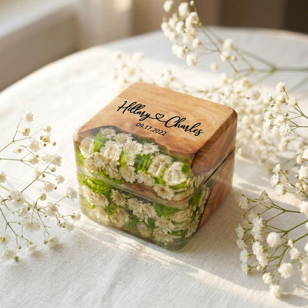 Daisy Flower Ring Box