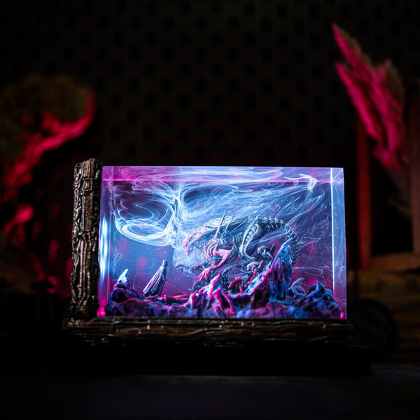 Darth Vader vs Xenomorph Diorama Lamp