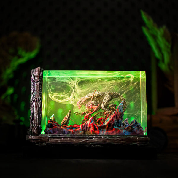 Darth Vader vs Xenomorph Diorama Lamp