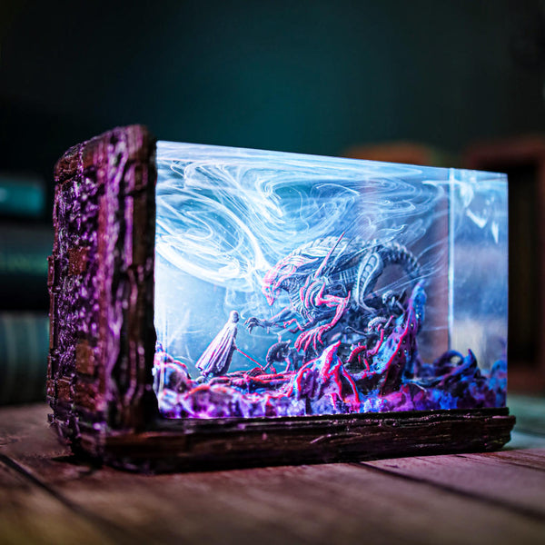 Darth Vader vs Xenomorph Diorama Lamp