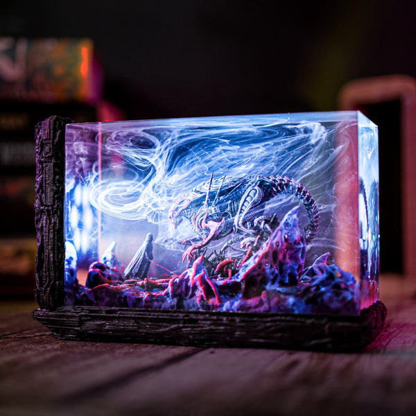 Darth Vader vs Xenomorph Diorama Lamp