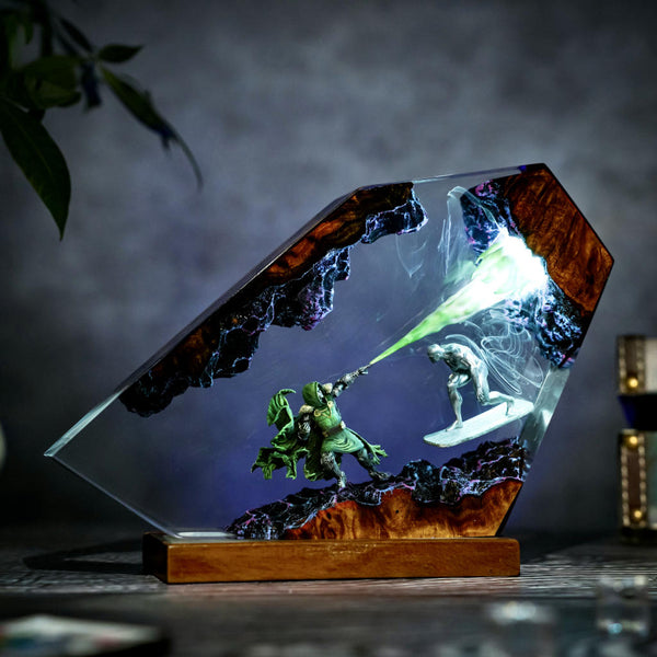 Doctor Doom vs Silver Surfer Marvel Lamp
