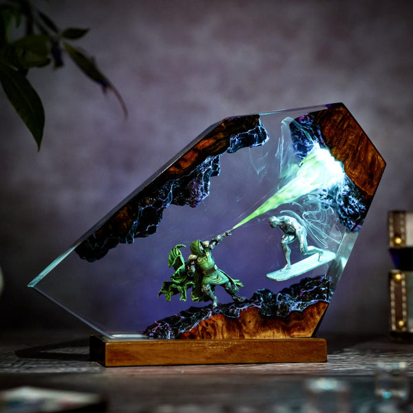 Doctor Doom vs Silver Surfer Marvel Lamp