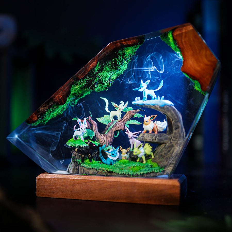 Eevee Evolution Family Pokémon Table Lamp