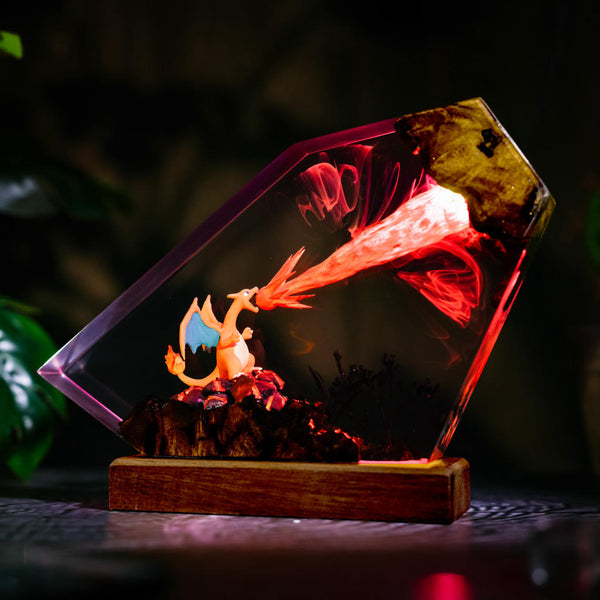 Fire-Breathing Charizard Pokémon Lamp