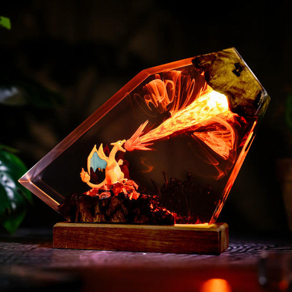 Fire-Breathing Charizard Pokémon Lamp