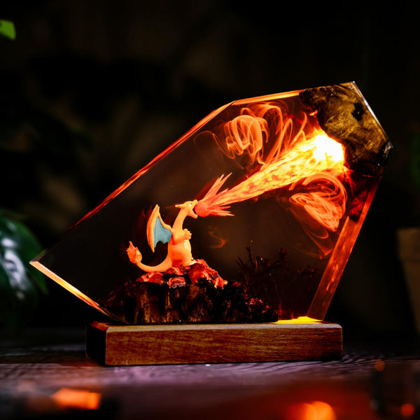 Fire-Breathing Charizard Pokémon Lamp