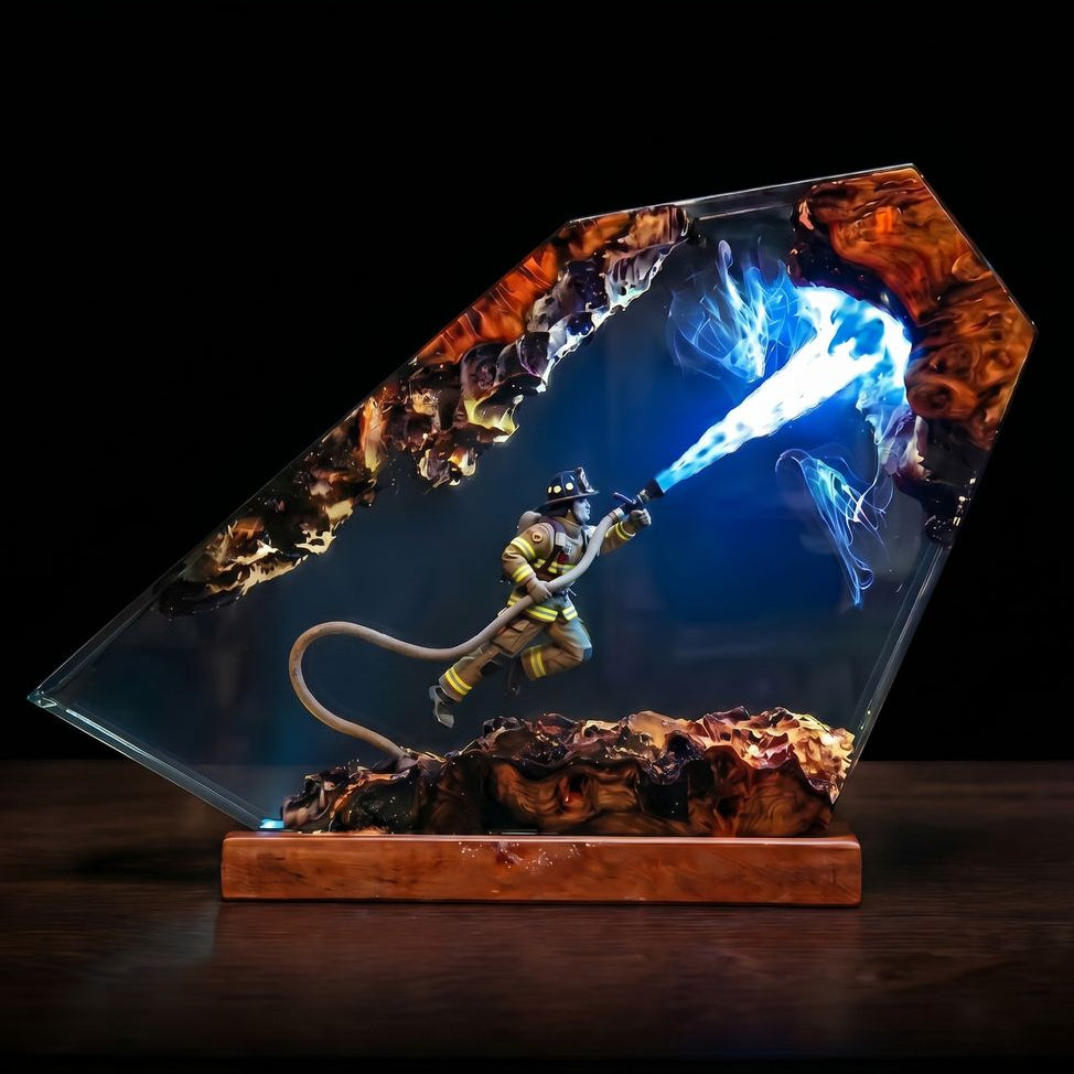 Firefighter Resin Lamp Ver 1