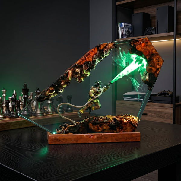 Firefighter Resin Lamp Ver 1