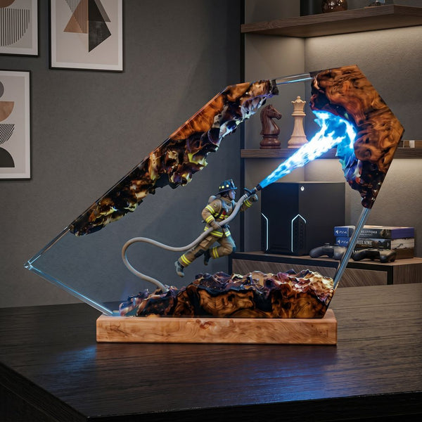 Firefighter Resin Lamp Ver 1