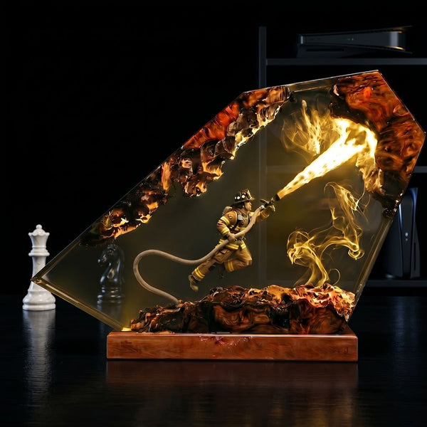 Firefighter Resin Lamp Ver 1