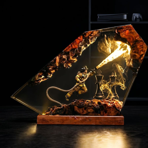 Firefighter Resin Lamp Ver 1
