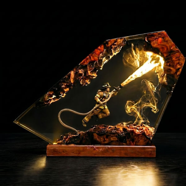 Firefighter Resin Lamp Ver 1