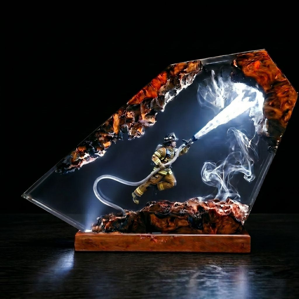 Firefighter Resin Lamp Ver 1