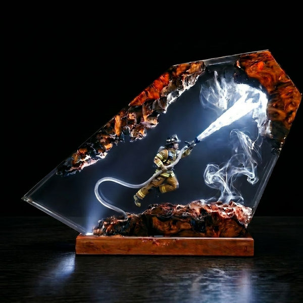 Firefighter Resin Lamp Ver 1
