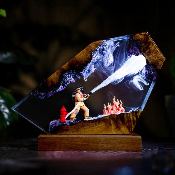 Firefighter Resin Lamp Ver 2