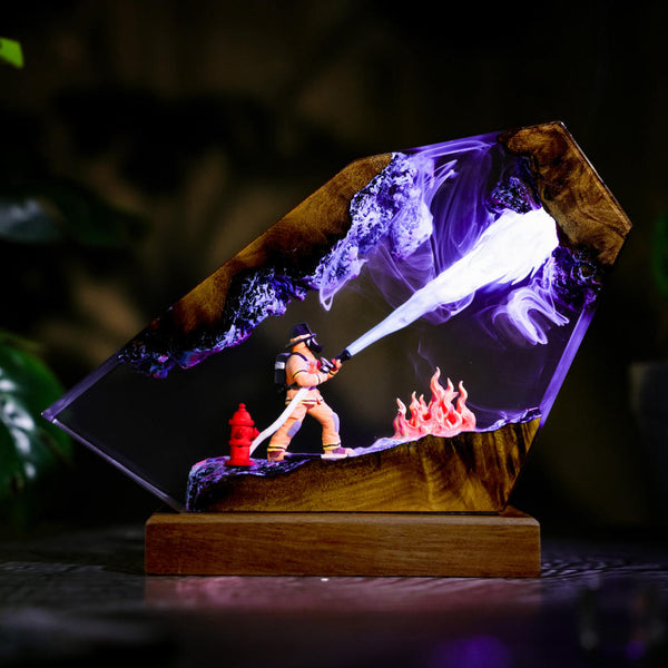 Firefighter Resin Lamp Ver 2